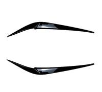 Pizgear 2 pièces Sourcils de Phare Noir Brillant, for BMW X4 X3 G01 G02 2018 2019 2020 2021 Couvercles de Paupières de Phare de Voiture Accessoires ABS Autocollant teinté pour phares(Glossy Black)