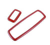 Pizgear 4 pièces rouge intérieur ABS porte accoudoir fenêtre interrupteur garnitures couvertures, for Jeep, Cherokee 2016 2017 2018 Panneau de garniture de commutateur de fenêtre de