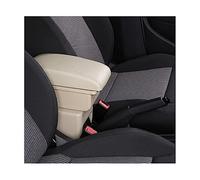 Pizgear Accessoires de voiture, for Ford, for Fiesta, 2011-2018 Boîte d'accoudoir de voiture Boîte de rangement de console centraleAccoudoirs de voiture Accoudoir de voiture(BLACK B4 Beige 3usb)