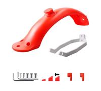 Pizgear Ailes de Scooter, feu Stop, for Xiaomi, M365 Pro, Support de Garde-Boue arrière, vis de Protection, Bouchon en Caoutchouc, pièces de Scooter Garde-Boue pour Skateboard(Rot)