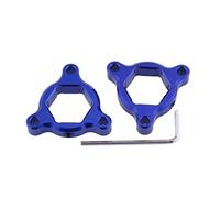 Pizgear Ajusteurs de précharge fourche à suspension en aluminium CNC 22 mm, RSV Mille 1999-2002, Dorsoduro 2008-2010 Ajusteur de précharge de fourche de moto(Blue)