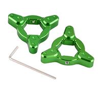Pizgear Ajusteurs de précharge fourche CNC 17MM, for, TDM850 TDM900 V-MAX1700 FZS600 FZS1000 FZR400RR FZR1000 YZFR6 YZF R6 YZF-R6 Ajusteur de précharge de fourche de moto(Green)