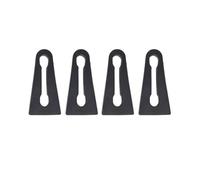 Pizgear Amortisseur de son voiture verrouillage porte Tampon d'amortissement, for VW, for Touareg, 7L 7P 2003 2004 2005 2006 2007 2008 2009 2010-2018 Amortisseur de portière de voiture(BLACK 4Pcs)