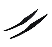 Pizgear Apprêt noir mat en fibre de verre Phares Sourcils Paupières Autocollants de voiture, for Ford, for Fiesta MK7 2009-2012 Sourcils de phare avant Autocollant teinté pour phares