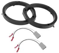 Pizgear Bague d'espacement de Haut-Parleur Adaptateur d'espacement de Haut-Parleur Tweeter, for Accord, 2008-2012 Étanche Noir 2 Ensemble Entretoise pour Haut-Parleur de Voiture