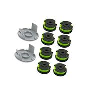 Pizgear Bobine de fil de rechange for coupe-bordures, 0,079" (2 cm) avec alimentation automatique et couvercle, for Ryobi, RAC142 36 V, for coupe-bordures sans fil RLT36B33 et RY36LT33A-0 (8 bobines +