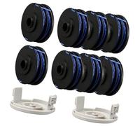 Pizgear Bobine de fil for coupe-bordures Ryobi, RAC123 5132002671, 1,6 mm x 8,3 m, for Ryobi, RLT4027, RLT4125, RLT5027, RLT6030, RLT5127, RLT6130-5132002670 (8 bobines + 1 couvercle) Bobine de tondeu