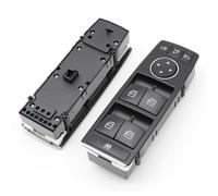 Pizgear Bouton de commutation de commande de lève-vitre électrique LHD RHD, for ML GL GLE GLS classe W166 W292 1669054400 Interrupteur de réglage de siège auto(Black Model B Driver Side)