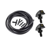 Pizgear Buse d'essuie-glace avant universelle de voiture, Kit de connecteur de tuyau de pulvérisation à Jet, bec de ventilateur de pulvérisation d'eau, réglage de sortie de lave-glace Buse de lave-gla