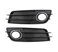 Pizgear Calandre de Lampe antibrouillard, Lampe de Pare-Choc Avant de Voiture, Couverture de Phare antibrouillard en Maille, for, S4 A4, pour, B8 Grille de Phare antibrouillard Avant(Black 1 Pair)