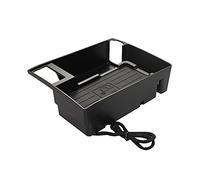 Pizgear Chargeur sans Fil QI de Voiture 15 W Chargeur de téléphone à Charge Rapide Accoudoir Boîte de Chargement Étui de Chargement Support de Chargeur pour Voiture(for A6 A7)