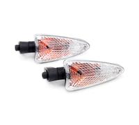 Pizgear Clignotant adapté for Aprilia NA 850 GT Mana SL 750 Shiver SMV Dorsoduro, indicateur avant et arrière, accessoires de moto Clignotant de moto(Clear 21mm)