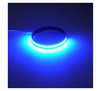 Pizgear Clignotant universel for motos, 2 pièces, bande lumineuse 12V, for Harley, 45m-70mm, ambre rouge blanc bleu Clignotants de moto(Blue)