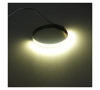 Pizgear Clignotant universel for motos, 2 pièces, bande lumineuse 12V, for Harley, 45m-70mm, ambre rouge blanc bleu Clignotants de moto(White)