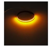 Pizgear Clignotant universel for motos, 2 pièces, bande lumineuse 12V, for Harley, 45m-70mm, ambre rouge blanc bleu Clignotants de moto(Yellow)