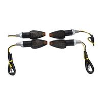 Pizgear Clignotant universel for motos à 14led, clignotant ambre, relais 12V Clignotant de moto(4pcs)