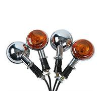 Pizgear Clignotants de clignotant de lentille orange avant de moto adaptés, for, Virago XV250 250 2006 V-MAX1200 V-star XVS400 XVS650 XVS1100 Clignotants de moto(2 Pair Orange)