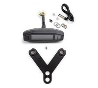 Pizgear Compteur de vitesse LCD for moto, compteur kilométrique numérique universel, d'injection électrique et carburateur, russe KR200 Compteur de vitesse moto(With bracket)