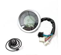 Pizgear Compteur de vitesse numérique LCD universel 12000 tr/min 199 km/h kilométrique Tachymètre Cylindres trajet Scrambler 2015-2018 Compteur de vitesse moto(With sensor2)