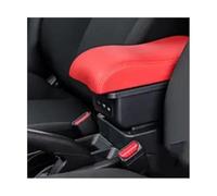 Pizgear Console centrale de boîte de rangement d'accoudoir de voiture avec accessoires intérieurs USB, for accessoires de voiture Sx4 2006-2018 Accoudoir de voiture(BLACK B4 Red 3usb)