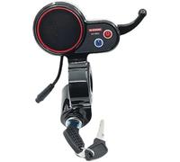 Pizgear Contrôleur de Moteur sans balais à Double entraînement, accélérateur LCD Hbo-02 48v 22a Panneau d'écran d'affichage de Scooter électrique, Scooter das(Instrument with Key)