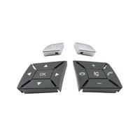 Pizgear Couvercle de bouton de volant intérieur noir W166 W463, garniture de commutateur de commande, for ML GL G classe GL550 GL350 ML350 Interrupteur de réglage de siège auto(Gray Model B)
