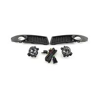 Pizgear Couvercle de calandre de phare antibrouillard avant de voiture, calandre inférieure avec phares antibrouillard, for VW, for POLO, 2006 2007 2008 2009 MK4 9N3 6Q0853666G 6Q0853665E Grille de ph