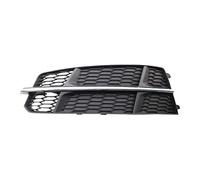 Pizgear Couvercle de calandre de Phare antibrouillard for Pare-Choc Gauche et Droit, for A6, Couvercle de Lampe 14-18, pièces de Rechange Automobiles Grille de Phare antibrouillard Avant(Black Left)