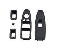 Pizgear Couvercle de garniture panneau bouton commutation lève-vitre porte intérieure voiture, for BMW, série 1 3 4 F20 F30 F31 Panneau de garniture de commutateur de fenêtre de(4pcs Full Set Black)