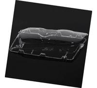 Pizgear Couvercle de lentille phare avant, for, E46 2 portes, for M3 1999-2006 Abat-jour transparent Coque voiture transparente Feux Cache-lentille de phare(BLACK Right)