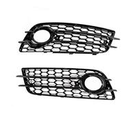 Pizgear Couvercle de Lunette de Phare antibrouillard, calandre de Lampe de Pare-Chocs Avant avec Trou de Lampe, Accessoires de Voiture, for, A4 B8 pour, S4 2008 - 2012 Grille de Phare antibrouillard