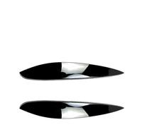 Pizgear Couvercle de paupière de phare de voiture ABS, revêtement d'habillage de sourcils, for Mercedes, Benz, Smart, 2014 2015 2016 2017 2018 Autocollant teinté pour phares(Carbon fiber Styling)
