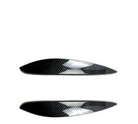 Pizgear Couvercle de paupière de phare de voiture ABS, revêtement d'habillage de sourcils, for Mercedes, Benz, Smart, 2014 2015 2016 2017 2018 Autocollant teinté pour phares(Glossy Black)