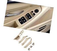 Pizgear Couvercle de poignée intérieure de voiture Poignée de porte intérieure voiture, garniture remplacement, pour BMW, série 5 F10 2011 - 2016(BLACK 7pcs Beige)