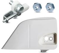 Pizgear Couvercle d'embrayage de pignon avec tendeur de chaîne, for STIHL, MS171 MS181 MS181C MS211 MS211C Remplace 1139 640 1700 1123 007 1000 Carter d'embrayage pour tronçonneuse