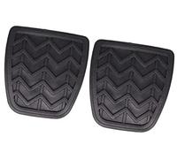 Pizgear Couvre-pédales de pédale d'embrayage de frein en caoutchouc de voiture, for T-oyota Yaris XP90 XP130 XP150 2006-2017 Belta Couvre-pédale de voiture(BLACK 2Pc)