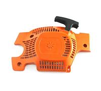 Pizgear Démarreur à recul, assemblage de démarrage facile avec couvercle volant d'inertie, pièce rechange for tronçonneuse, for Husqvarna, 136 137 141 142 Démarreur à rappel pour tondeuse à gazon