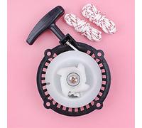 Pizgear Démarreur de traction à rembobinage avec cordes, pièces rechange for moteur coupe-herbe et débroussailleuse, for Robin, NB411 CG411 RBC411 Démarreur à rappel pour tondeuse à gazon
