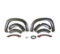 Pizgear Élargisseurs d'ailes noirs en ABS, for Toyota, Land Crusier Prado 2014-2017, accessoires de style voiture tout-terrain, sourcils ramassage Élargisseurs d'aile