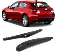 Pizgear Ensemble de balais d'essuie-glace et lave-glace arrière, accessoires voiture for Mazda, 3 Axela Hatchback Balai d'essuie-glace arrière
