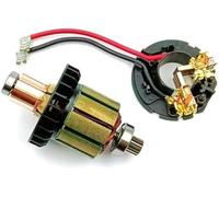 Pizgear Ensemble de carte de balais de charbon de remplacement for rotor et porte-balais de charbon, faible bruit, for moteurs à essence Unité de rotor d'armature de remplacement