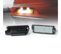 Pizgear Feux de plaque d'immatriculation LED, for Renault, for Clio 3 4 Megane 2 3 CC Trafic 3 2 3 Kangoo 2 Twingo 2 3 Kadjar Laguna 3 Éclairage de remplacement pour plaque d'immatricul(Connection Lin