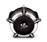 Pizgear Filtres à air Filtre d'admission de Filtre à air de Moto à Turbine Noire, for Harley, Sportster Iron XL 883 1200 Quarante-Huit Soixante-Douze Filtres d'admission d'air pour Moto(B)