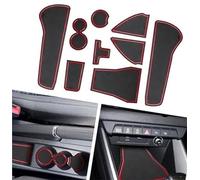 Pizgear for, A1 GB 2019-2023 2024 2025 Tapis en Caoutchouc Console Centrale antidérapants antidérapant for Voiture Sportback Accessoires Tapis de Console Centrale(Rot)