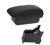 Pizgear For Alto 2008-2016 boîte Console centrale stockage rénovation support de verre accessoires de voiture Accoudoir de voiture(BLACK B2 Black Line 3usb)