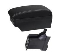Pizgear For Alto 2008-2016 boîte Console centrale stockage rénovation support de verre accessoires de voiture Accoudoir de voiture(BLACK A3 Black White 7usb)