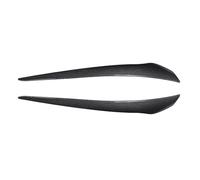 Pizgear For BMW E92 E93 2007-2014 Tuning brillant noir ABS voiture avant phare sourcils paupière couvercle garniture lampe couverture autocollant Autocollant teinté pour phares(Carbon Look)