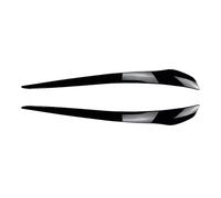 Pizgear For BMW E92 E93 2007-2014 Tuning brillant noir ABS voiture avant phare sourcils paupière couvercle garniture lampe couverture autocollant Autocollant teinté pour phares(Gloss Black)