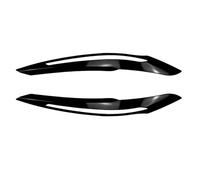 Pizgear For BMW série 1 F20 F21 2010 2011 2012 2013 2014 2015, noir brillant, phares avant de voiture, sourcils et paupières, couvertures de décoration Autocollant teinté pour phares(Gloss Black)
