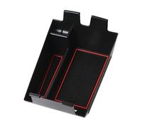 Pizgear For BMW, X7 G07 2019 voiture accoudoir Central support de la boîte rangement Console centrale organisateur Plateau de rangement pour accoudoir de véhicule(Rot)